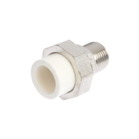 Муфта комбинированная ZEIN, полипропиленовая, американка, наружная резьба, d=20 мм х 1/2"