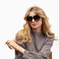 Очки солнцезащитные OneSun, дужка 14 см, ширина 14 см, линза 5.5 х 6 см, линзы градиент