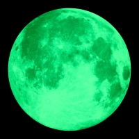 Наклейка 3Д интерьерная "Полнолуние", светящаяся, 30х30см Наклейка 3Д интерьерная "Полнолуние", светящаяся, 30х30см