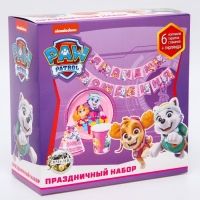 Набор бумажной посуды, на 6 персон "С днем рождения!", Щенячий патруль Набор бумажной посуды, на 6 персон "С днем рождения!", Щенячий патруль