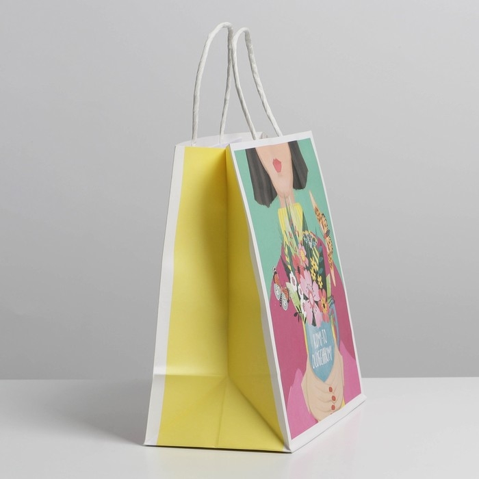 Пакет подарочный, упаковка, «Весна», 22 х 22 х 11 см Пакет подарочный, упаковка, «Весна», 22 х 22 х 11 см