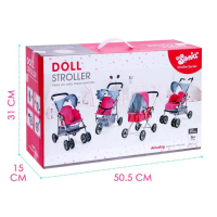 Коляска для кукол, металлический каркас, летняя