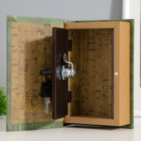 Сейф-книга дерево кожзам "Р. Люксембург. Накопление капитала" тиснение 17х11х5 см