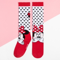 Гольфы Дисней &laquo;Минни Маус&raquo;, цвет белый/красный,16-18 см