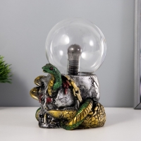 Плазменный шар "В ловушке" зеленый 13х8х19 см RISALUX Плазменный шар "В ловушке" зеленый 13х8х19 см RISALUX