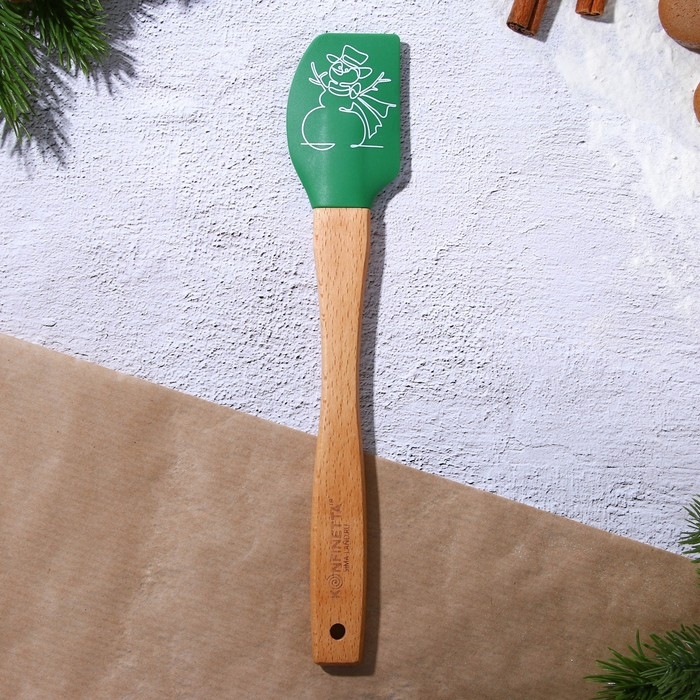 Новый год. Лопатка силиконовая &laquo;Снеговик&raquo;, 23.3 х 4.3 см