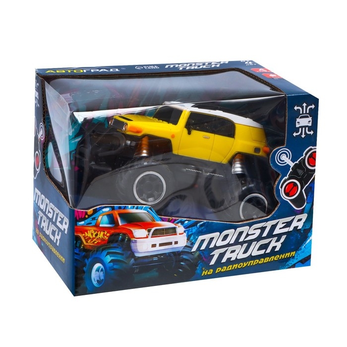 Джип радиоуправляемый &laquo;Крузер&raquo;, работает от батареек, цвет жёлтый