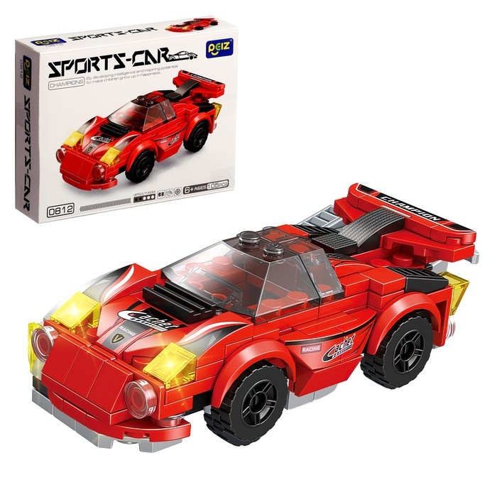 Конструктор Гонка «Спорткар», 105 деталей Конструктор Гонка «Спорткар», 105 деталей