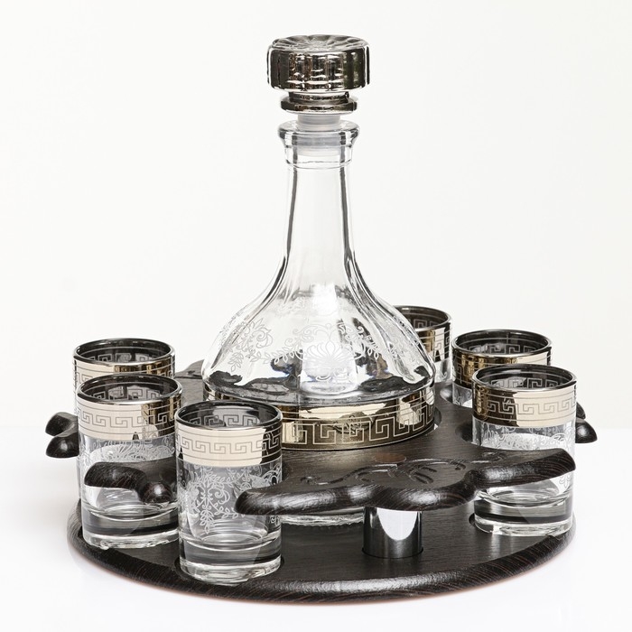 Мини-бар 7 предметов Столичный, гравировка 500/50 мл