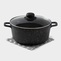 Набор подставок под горячее "Бамбук", 2 шт, 19,5х19,5х0,4 см, цвет серый