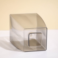 Горшок для орхидей, 2 л, 12,5 &times; 19,5 см, пластик, прозрачно-серый