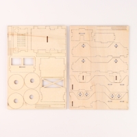 Деревянный 3д конструктор &laquo;Машина под раскраску&raquo;, пазл