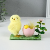 Сувенир "Курочка с цыплёнком" 5,5х12х8,7 см Сувенир "Курочка с цыплёнком" 5,5х12х8,7 см