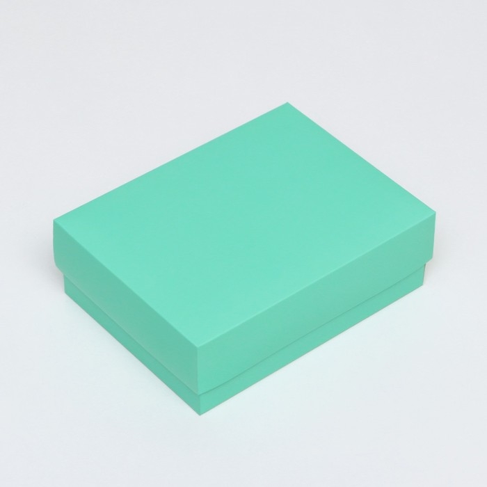 Коробка подарочная складная, упаковка,мятная, 16,5 х 12,5 х 5,2 см Коробка подарочная складная, упаковка,мятная, 16,5 х 12,5 х 5,2 см