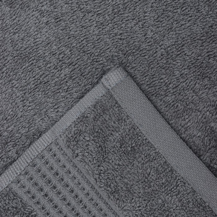 Полотенце махровое Love Life "Пассат" 50*90 см, темно-серый, 100% хл, 450 гр/м2