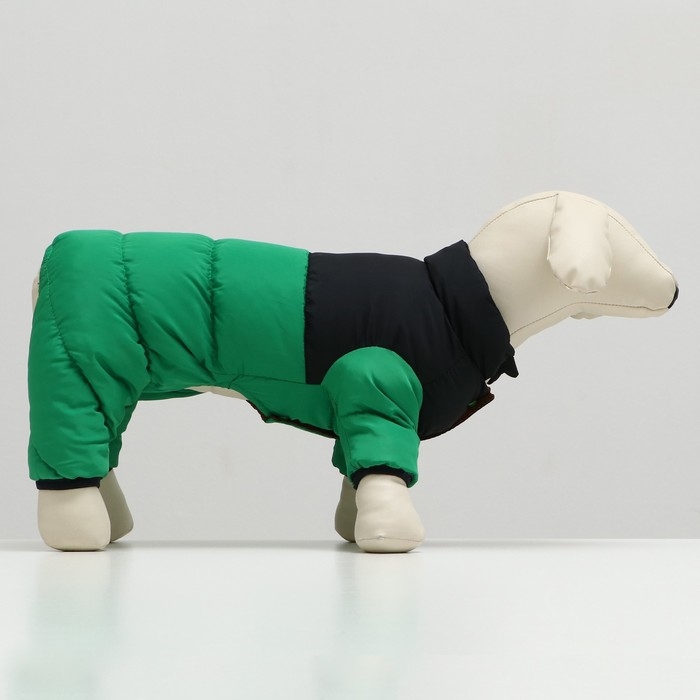 Комбинезон Комбинезон "Умка", размер 12 (ДС 28 см, ОГ 38 см, ОШ 27 см), чёрно-зелёный