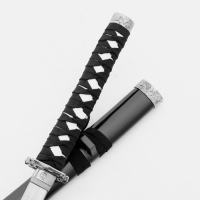 Сув. изделие катаны 3в1 на подставке, ножны дерево, черные глянец 53/76/101см Сув. изделие катаны 3в1 на подставке, ножны дерево, черные глянец 53/76/101см