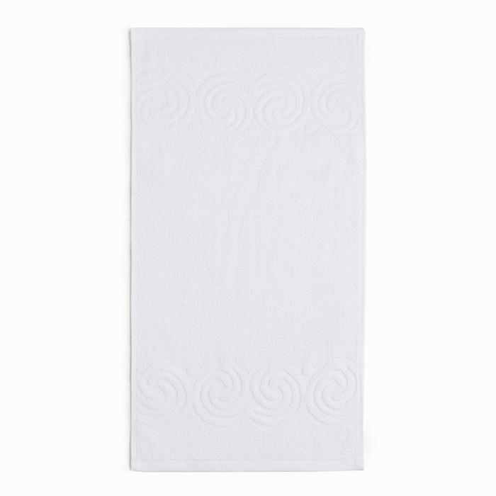 Полотенце махровое LoveLife "Border" 50х90 см, цвет белый, 100% хлопок, 380 гр/м2