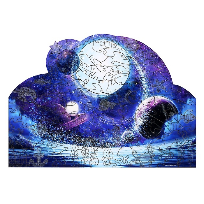 Пазлы деревянные фигурные «Парад планет» светящиеся, 145 элементов Пазлы деревянные фигурные «Парад планет» светящиеся, 145 элементов