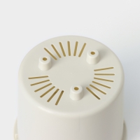 Кашпо для цветов со вставкой &laquo;Стив&raquo;, 650 мл, d=11,5 см, h=10,5 см, цвет белый ротанг