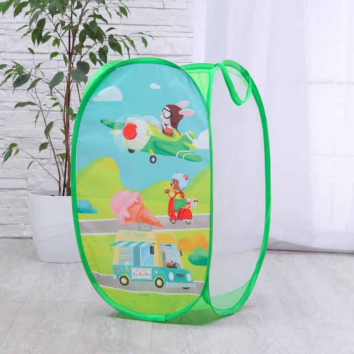 Корзина для хранения игрушек «Взлетаем!» 57х34х34 см Корзина для хранения игрушек «Взлетаем!» 57х34х34 см