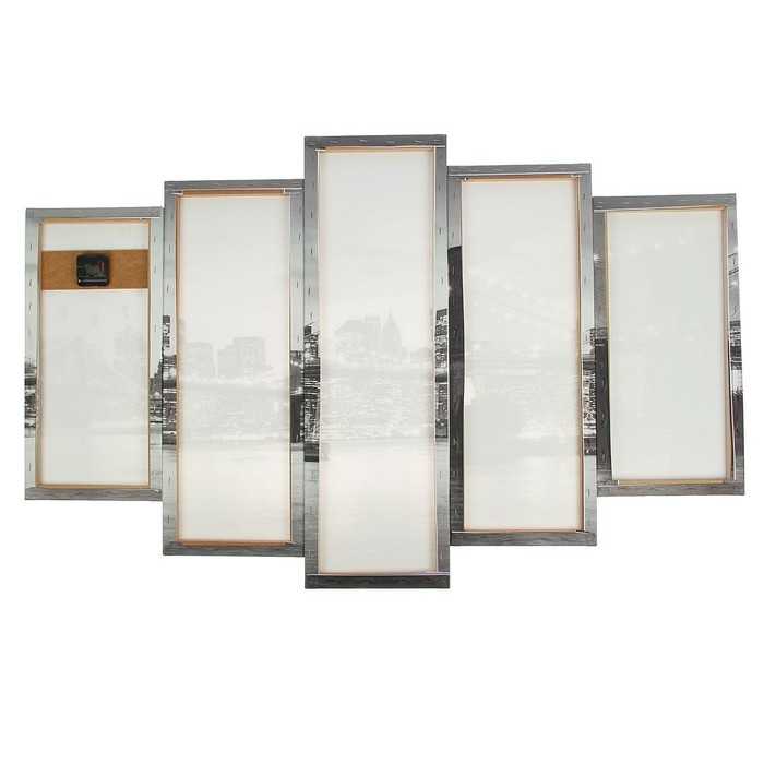 Часы-картина настенные, модульные Часы-картина настенные, модульные "Мост", бесшумные, 80 х 140 см