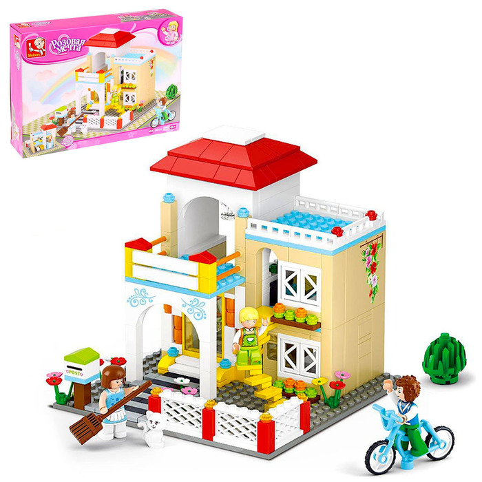 Конструктор &laquo;Розовая мечта: чудесный дом&raquo;, 380 деталей