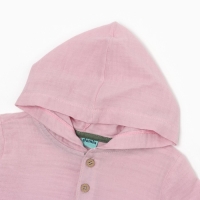 Комплект для девочки (кофточка/брюки), цвет розовый/хаки, рост 80см