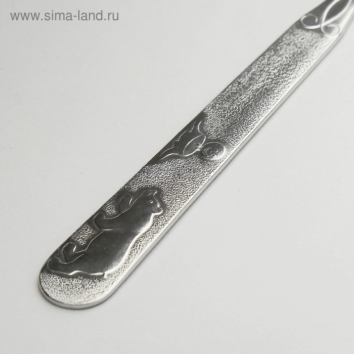 Нож детский столовый &laquo;Колобок&raquo;, h=17 см, толщина 1,5 мм, цвет серебряный