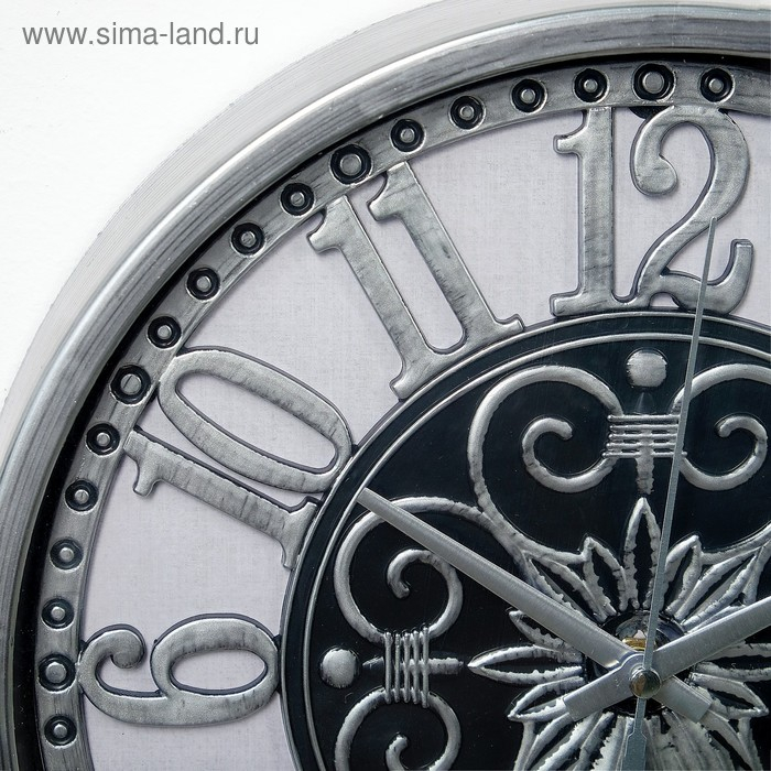 Часы настенные интерьерные, Часы настенные интерьерные, "Таско", дискретный ход, d-25 см