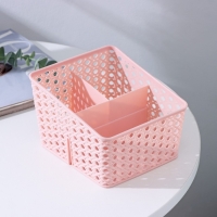 Органайзер для мелочей «Петельки», 3 отделения, 15,5×13,5×10 см, цвет МИКС Органайзер для мелочей «Петельки», 3 отделения, 15,5×13,5×10 см, цвет МИКС