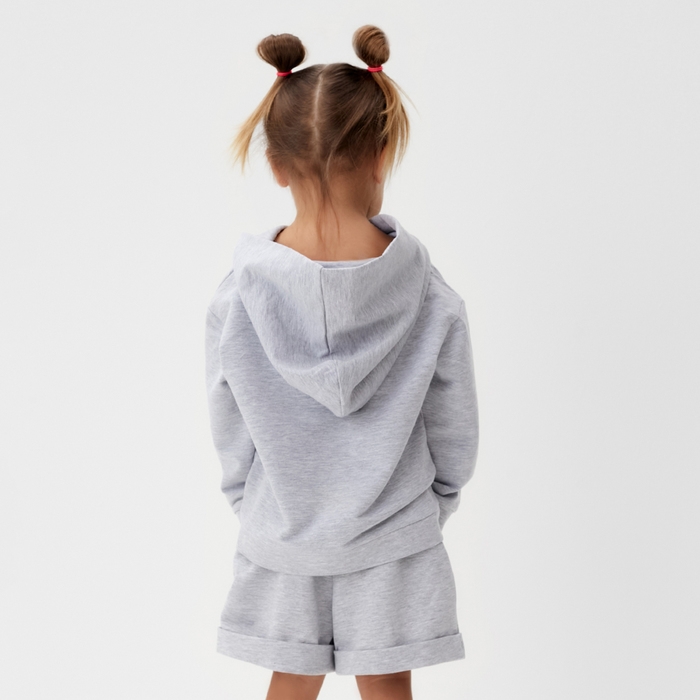 Костюм детский (толстовка, шорты) KAFTAN Gussi р. 32 (110-116), серый Костюм детский (толстовка, шорты) KAFTAN Gussi р. 32 (110-116), серый