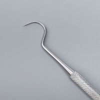 Кюретка двусторонняя, удлинённая, 16,3 см, цвет серебристый