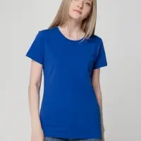 Футболка женская T-bolka Lady ярко-синяя, размер XXL