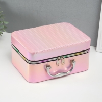 Шкатулка кожзам с зеркалом "Плетение" розовая н-р 3 шт 19,4х12,5х8 22х16х9 11,5х24,5х18,5 см Шкатулка кожзам с зеркалом "Плетение" розовая н-р 3 шт 19,4х12,5х8 22х16х9 11,5х24,5х18,5 см