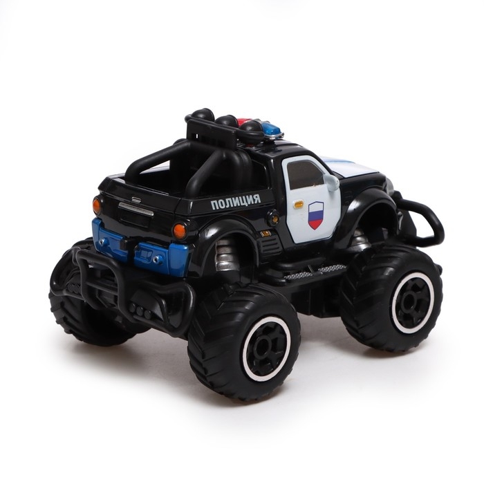 Джип радиоуправляемый «Полиция», работает от батареек, цвет чёрный Джип радиоуправляемый «Полиция», работает от батареек, цвет чёрный