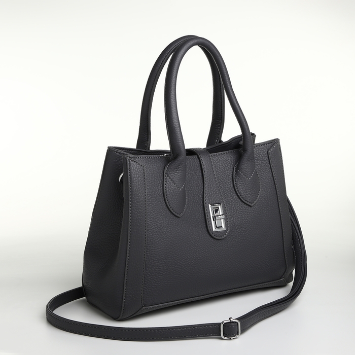 Сумка женская на молнии, TEXTURA, средний размер, цвет серый Сумка женская на молнии, TEXTURA, средний размер, цвет серый