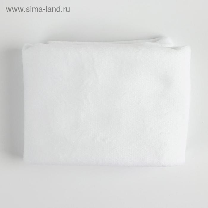 Отрез для рукоделия, плюш, цвет белый, 53 &times; 50 см