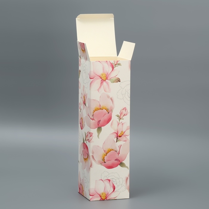 Коробка подарочная складная, упаковка, &laquo;Цветочная&raquo;, 9 х 32 х 9 см