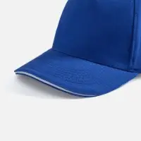 Бейсболка Long Beach, ярко-синяя с белым