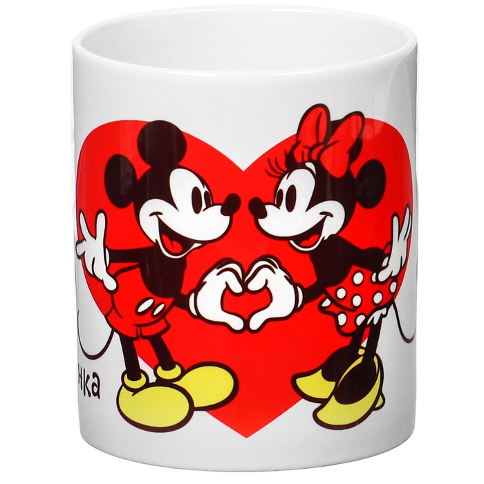 Набор парных кружек, 320 мл "Моя половинка", Микки и друзья