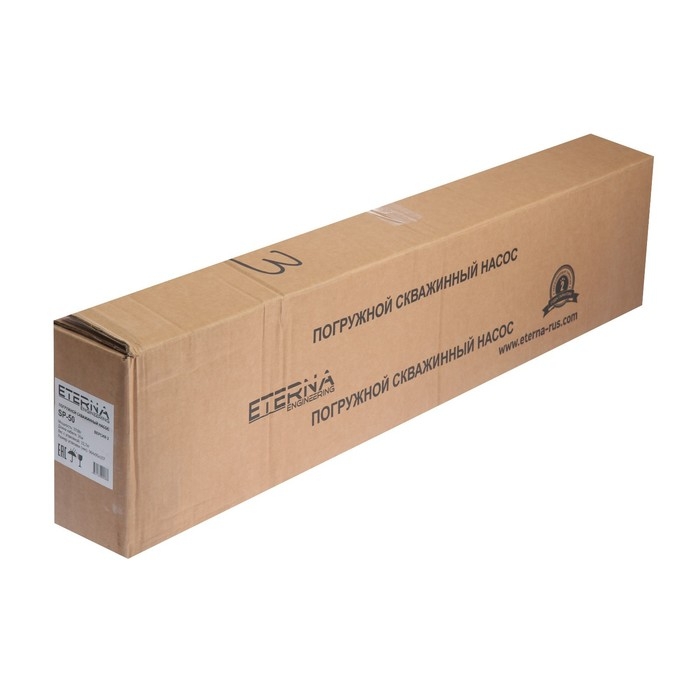Насос скважинный ETERNA SP-50, центробежный, 370 Вт, напор 52 м, 47 л/мин, кабель 30 м Насос скважинный ETERNA SP-50, центробежный, 370 Вт, напор 52 м, 47 л/мин, кабель 30 м