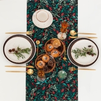 Новый год. Дорожка на стол новогодняя Этель "Winter berry" 40х147см, 100%хл, саржа 190 г/м2