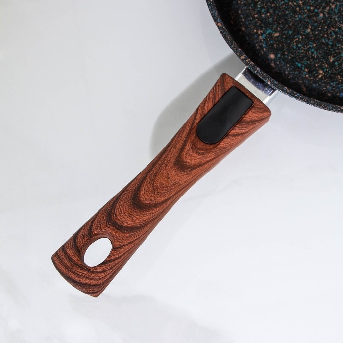 Сковорода Granit ultra blue, d=22 см, съёмная ручка, антипригарное покрытие, цвет синий Сковорода Granit ultra blue, d=22 см, съёмная ручка, антипригарное покрытие, цвет синий