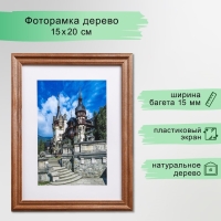 Фоторамка 15х20 (3N68) орех (пластиковый экран) Фоторамка 15х20 (3N68) орех (пластиковый экран)