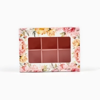 Коробка складная под 6 конфет &laquo;Цветы&raquo;, 13,5 х 9,8 х 3,8 см