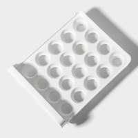 Контейнер для хранения яиц Доляна, 40 ячеек, 27&times;22&times;16 см, цвет белый