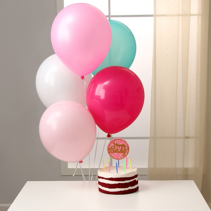 Набор для украшения стола «С Днём рождения»: свечи, топпер, шары, в наборе 16 шт. Набор для украшения стола «С Днём рождения»: свечи, топпер, шары, в наборе 16 шт.