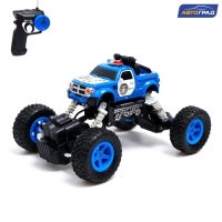 Джип радиоуправляемый &laquo;Полиция&raquo;, работает от аккумулятора, цвет синий