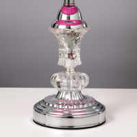 Лампа настольная Е27 220В "Розовая пастила" низ с подсветкой 42х25х25 см RISALUX